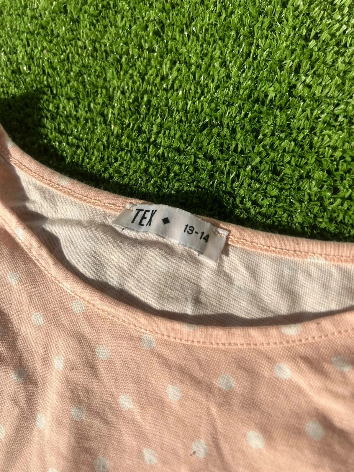 Pink TEX patterned sweatshirt in white – photo 6